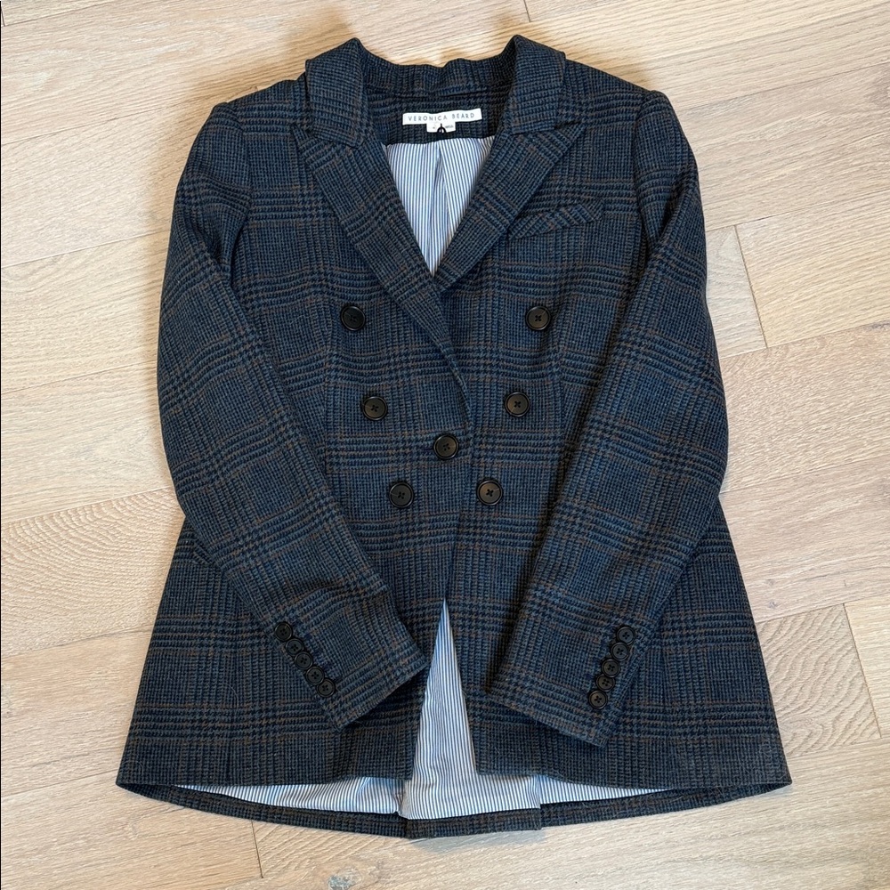 Veronica Beard Women's Double-Breasted Plaid Jacket
